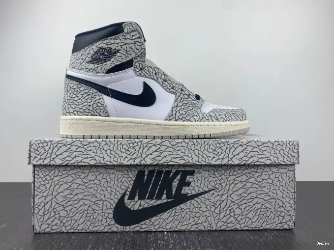 Boostmaster lin High OG White DZ5485-052 Air Jordan 1 Cement 0531